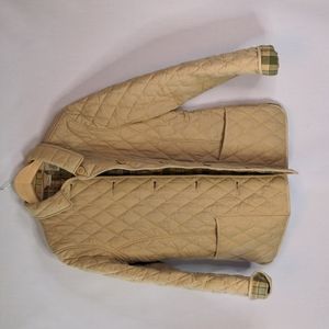 LL Bean women's medium tan quilted jacket